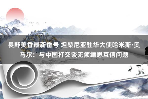 長野美香最新番号 坦桑尼亚驻华大使哈米斯·奥马尔：与中国打交谈无须缅思互信问题