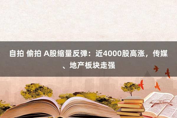 自拍 偷拍 A股缩量反弹：近4000股高涨，传媒、地产板块走强